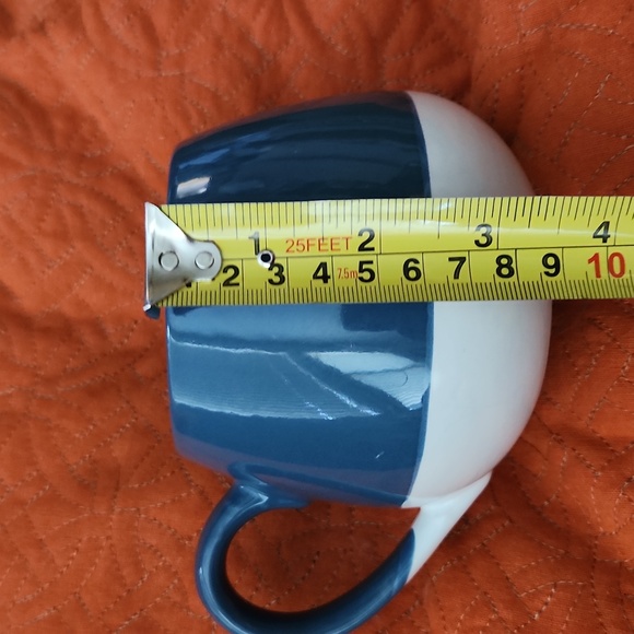 Fuji Boeki-looking mug, LG Sz, Stoneware, Nantucket Blue, excellent like new! - Picture 9 of 9